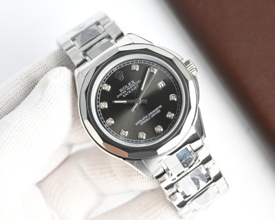 Rolex Datejust 42mm Black Dial Steel Watch view 1