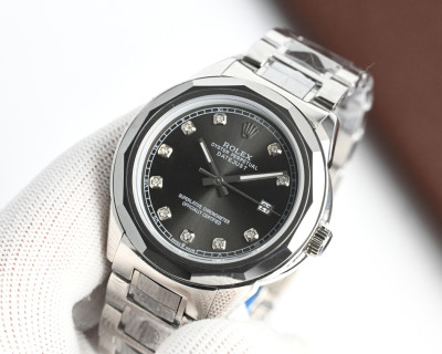 Rolex Datejust 42mm Black Dial Steel Watch view 2