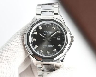 Rolex Datejust 42mm Black Dial Steel Watch view 3