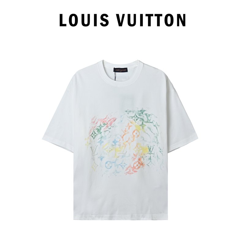 Cream Oversized Graphic Print T-Shirt with Colorful Art Design view