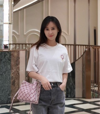 White Short Sleeve T-Shirt with Embroidered Logo view 7