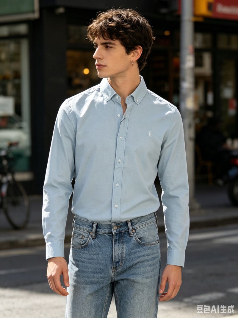 Polo Ralph Lauren Light Blue Oxford Button-Down Shirt view
