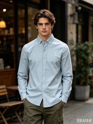 Polo Ralph Lauren Light Blue Oxford Button-Down Shirt view 5