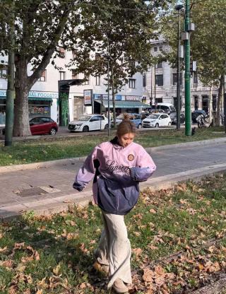 Supreme Pink Gradient Zip Jacket view 3