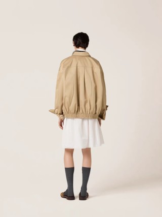 Burberry Beige Cotton Overshirt Jacket view 3
