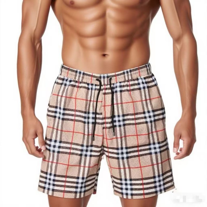 Burberry Nova Check Beige Swim Shorts