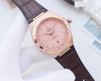 Omega Constellation Meteorite Dial Gold Mechanical Watch 41mm view 4