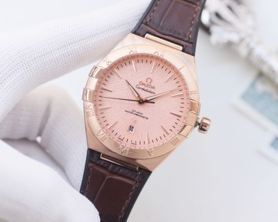 Omega Constellation Meteorite Dial Gold Mechanical Watch 41mm view 6