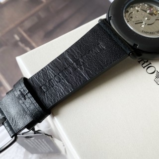 Emporio Armani AR60028 Skeleton Automatic Watch Black view 6