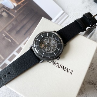 Emporio Armani AR60028 Skeleton Automatic Watch Black view 8