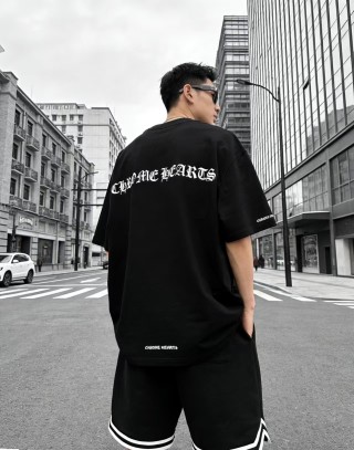 Black Oversized Logo T-Shirt view 6