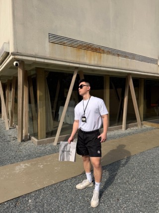 Moncler Black Nylon Drawstring Shorts view 2