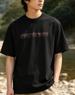 Alexander Wang Black Logo T-Shirt view 2