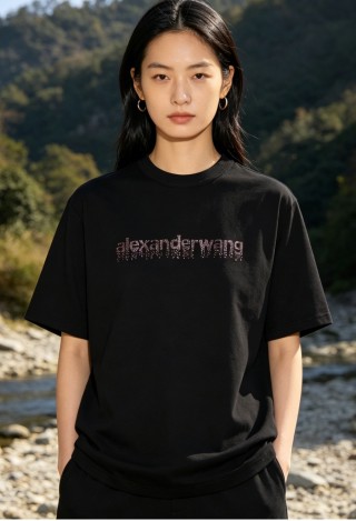 Alexander Wang Black Logo T-Shirt view 3