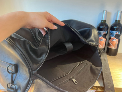 Louis Vuitton Keepall 50 Black Laser Embossed Travel Bag view 8