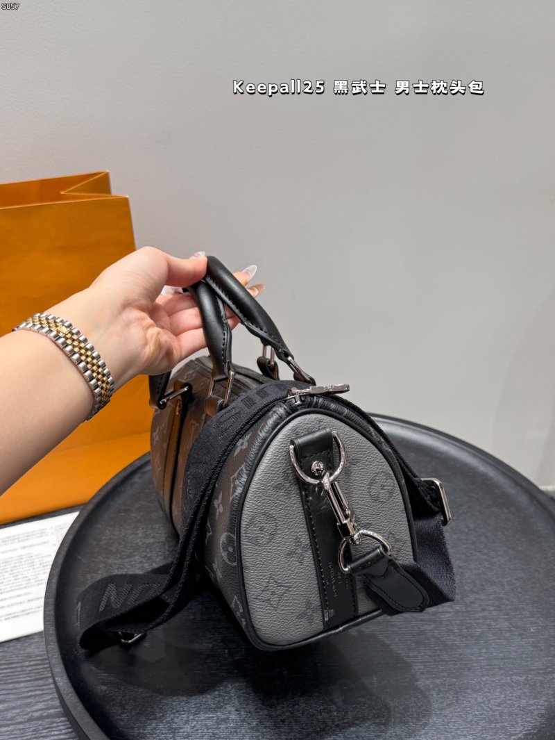 Louis Vuitton Keepall 25 Black Monogram Duffel Bag view