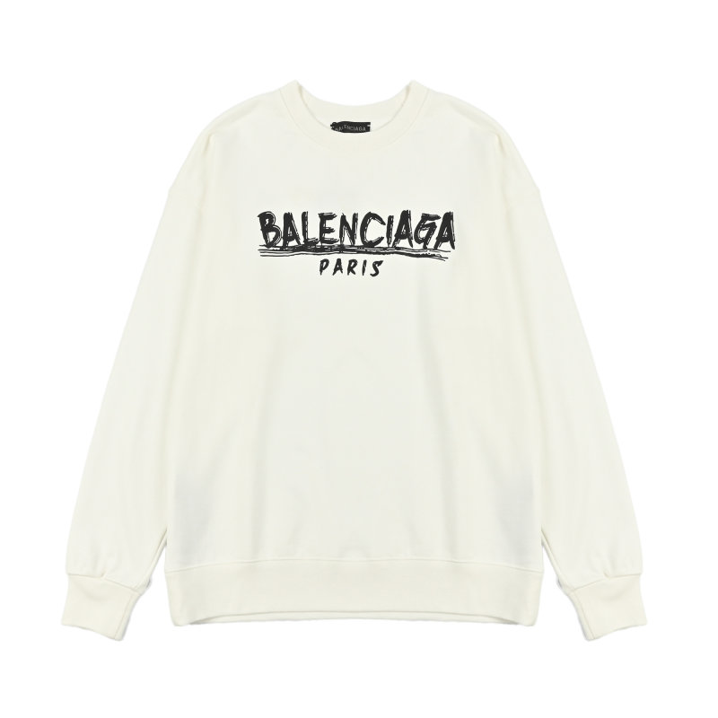 Balenciaga Paris Logo Cream Hoodie view