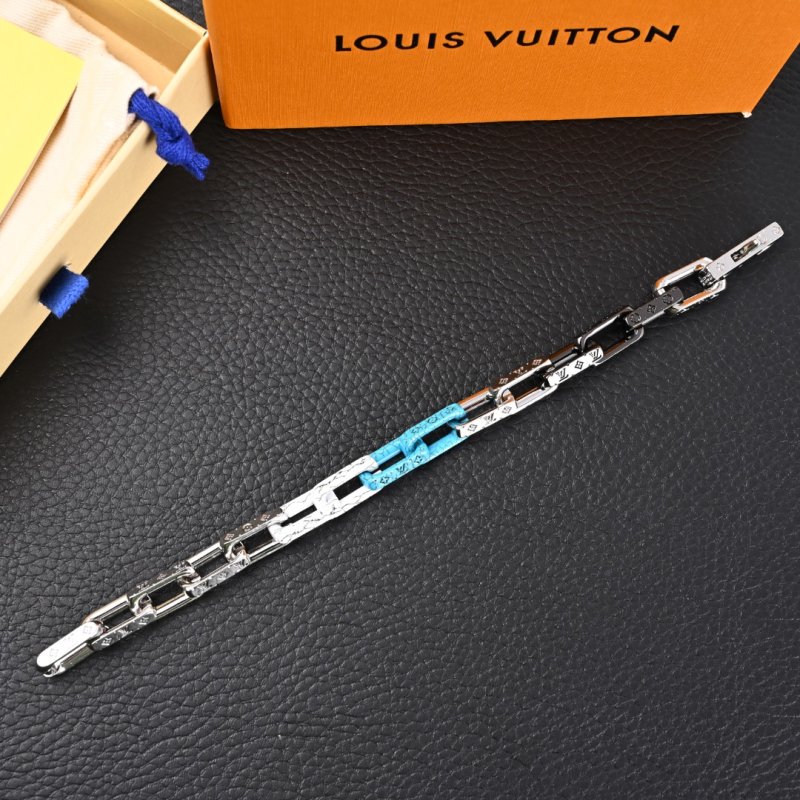 Louis Vuitton Monogram Chain Marble Bamboo Bracelet