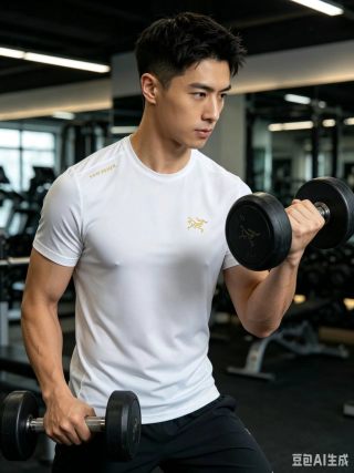 Arcteryx White Short Sleeve T-Shirt with Gold Logo