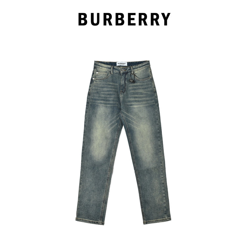 Light Wash Vintage-Inspired Jeans with Logo Pocket view