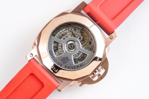 Panerai Luminor Marina Automatic Rose Gold Black Dial view 8
