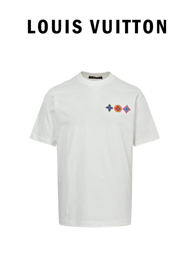 Louis Vuitton Monogram Flower White T-Shirt view