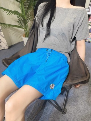 Blue Athletic Shorts with Drawstring view 5