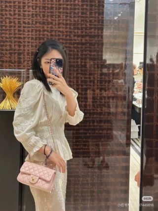 Chanel Quilted Burgundy Shoulder Bag with Gold Chain view 6