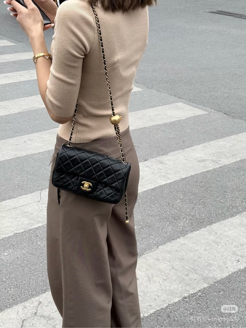 Chanel Quilted Burgundy Shoulder Bag with Gold Chain view