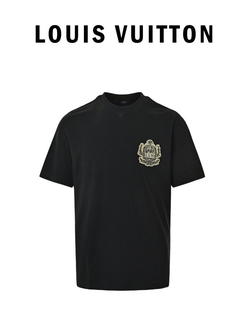 Black Crest Emblem Short Sleeve T-Shirt view