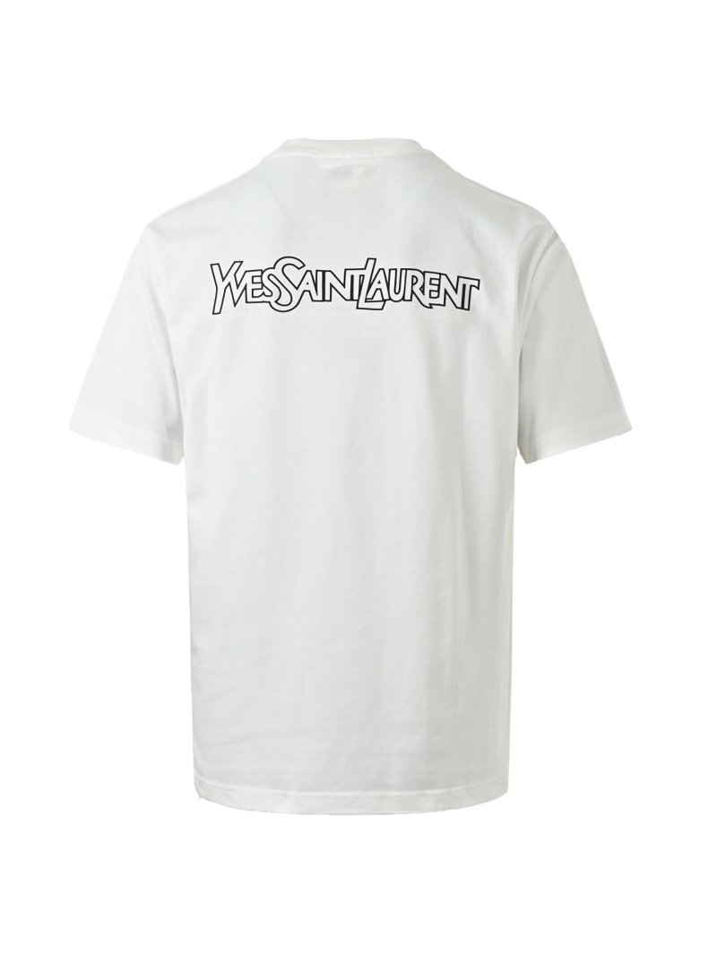 YSL White Logo T-Shirt view