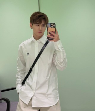 Premium White Casual Button-Up Shirt view 2