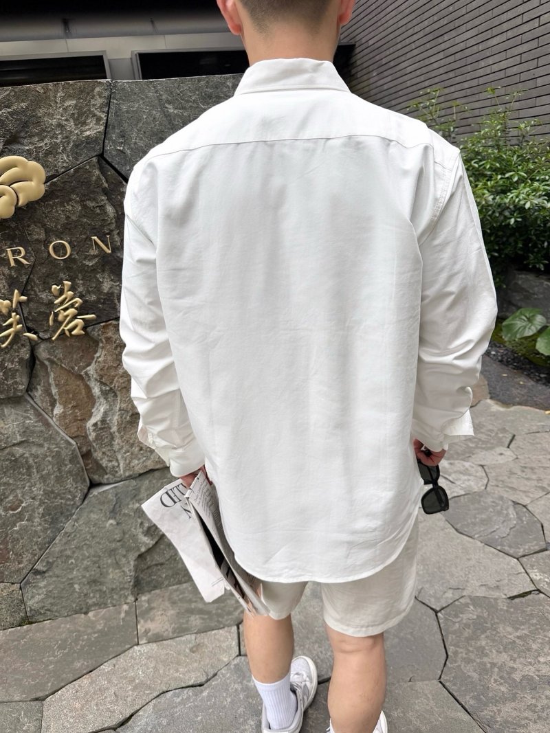 Premium White Casual Button-Up Shirt view