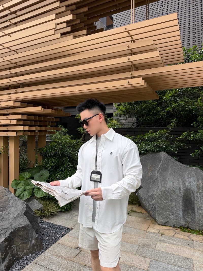 Premium White Casual Button-Up Shirt view