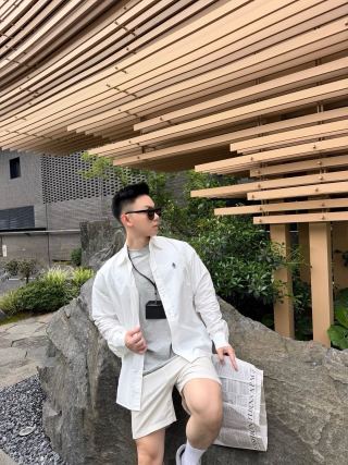 Premium White Casual Button-Up Shirt view 6