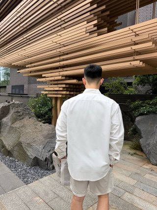 Premium White Casual Button-Up Shirt view 7