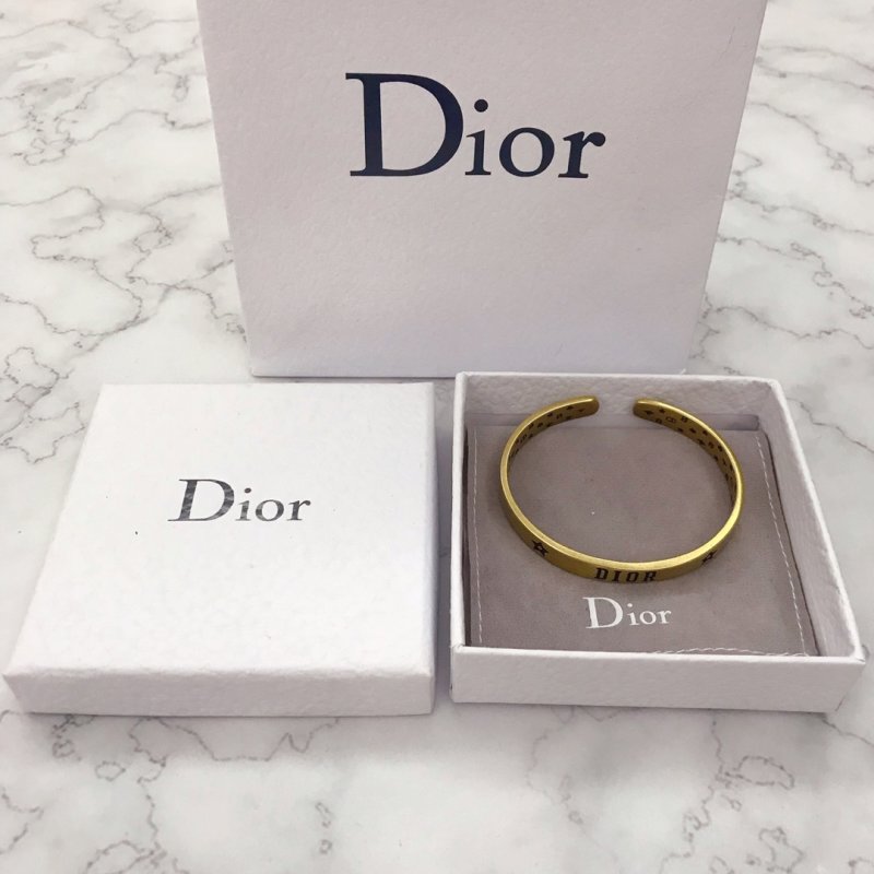 Dior Gold-Tone Cuff Bracelet