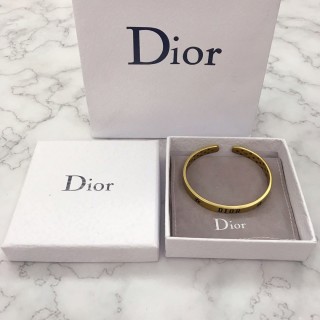Dior Gold-Tone Cuff Bracelet view 1