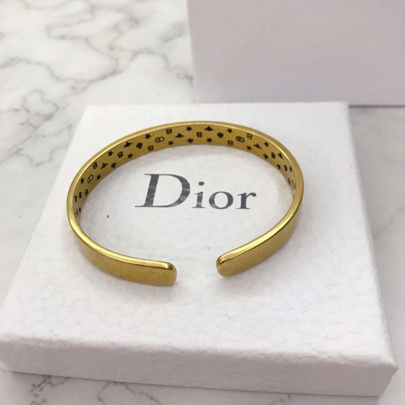 Dior Gold-Tone Cuff Bracelet view
