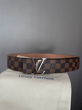Louis Vuitton Damier Checkerboard Belt with LV Buckle view 1