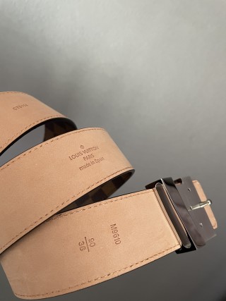 Louis Vuitton Damier Checkerboard Belt with LV Buckle view 5