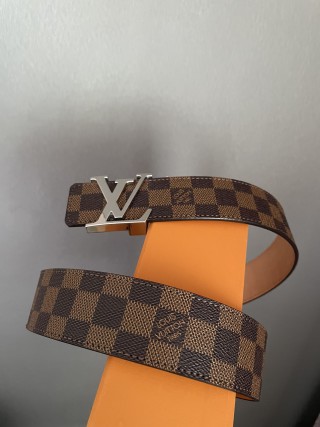 Louis Vuitton Damier Checkerboard Belt with LV Buckle view 6