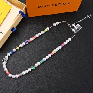 Louis Vuitton LV Monogram Pearls Party Multi-Color Necklace view 1