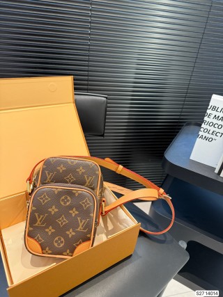 Louis Vuitton Monogram Camera Bag Brown Orange view 3
