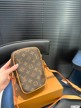 Louis Vuitton Monogram Camera Bag Brown Orange view 6
