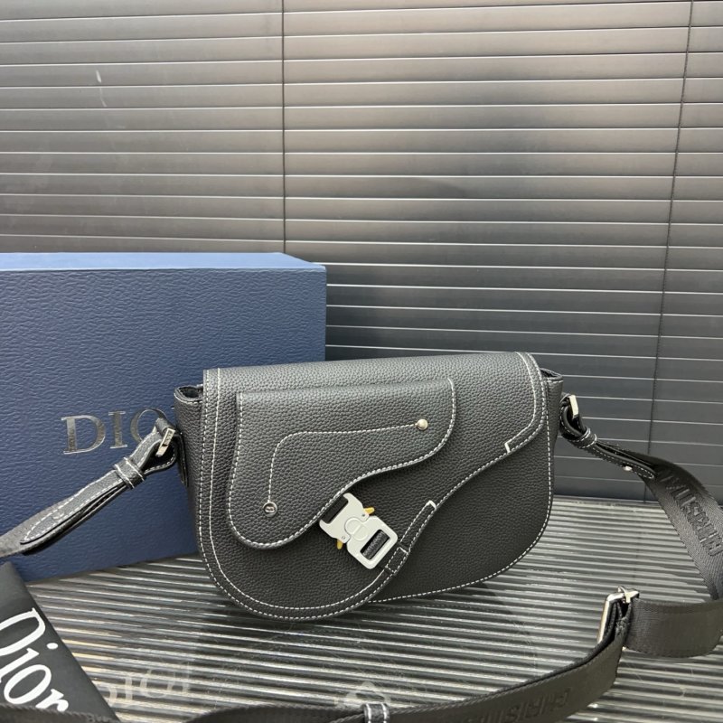 Dior Saddle Oblique Messenger Bag Grey