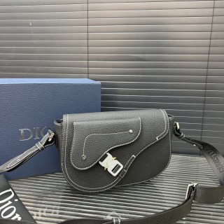 Dior Saddle Oblique Messenger Bag Grey view 1