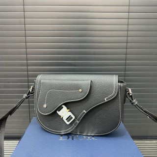 Dior Saddle Oblique Messenger Bag Grey view 3