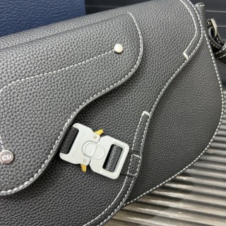 Dior Saddle Oblique Messenger Bag Grey view 5