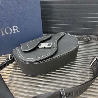 Dior Saddle Oblique Messenger Bag Grey view 6